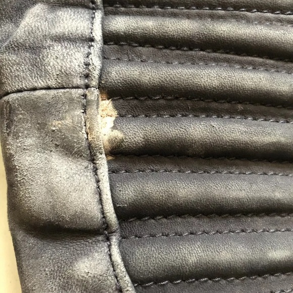 The Kooples Leather biker jacket Lambskin coat xs - Picture 8 of 8